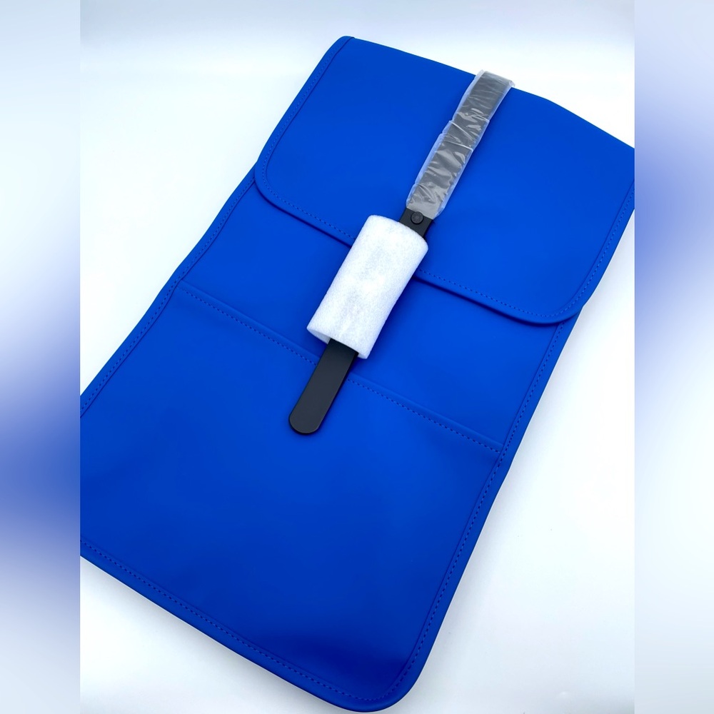 Rains Blue backpack with Minimalist Design